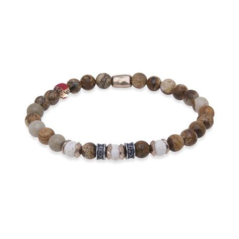 Pulsera Unisex Platadepalo Beads Azmus Platadepalo