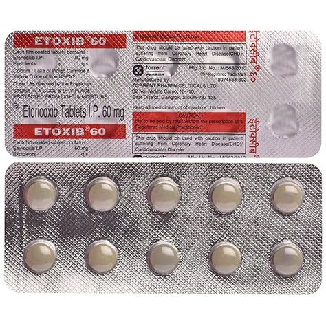 Etoxib Strip Of Tablets Amazon In Health Personal Care