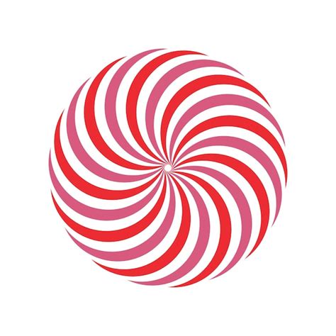 Vector De C Rculo Espiral De Movimiento Torcido Rosa Y Rojo S Mbolo De