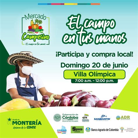 Quince asociaciones campesinas participarán en el Mercado Campesino