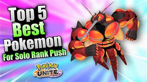 Top Best Pokemon In Pokemon Unite Top Best Pokemon For Solo Rank