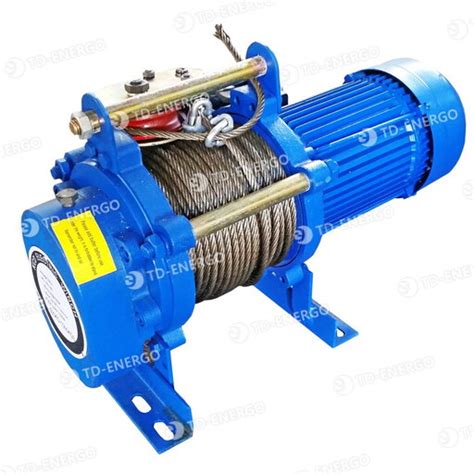 Электрическая лебедка KCD 300/600 кг, 220В, 60 м - купить по Акции, цена