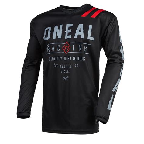 Oneal Mtb Jersey Langarm Element Dirt Schwarzgrau Maciag Offroad