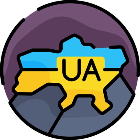 Ukraine Bqlqn Lineal Color Icon