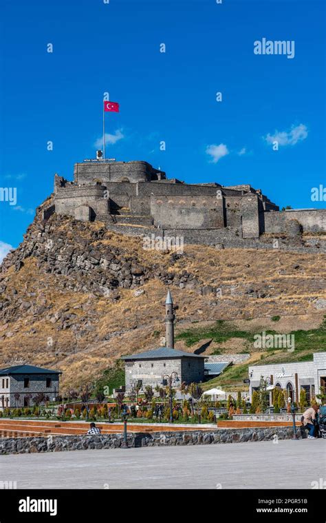 Kars Turkey October 25 2022 Castle Of Kars Turkish Kars Kalesi