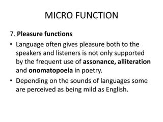 Function of language | PPT