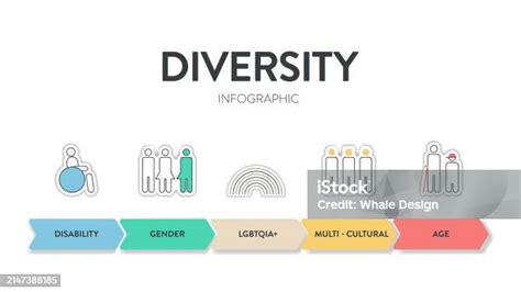 Diversity Strategic Framework Infographic Diagram Presentation Template With Icon Vector Has