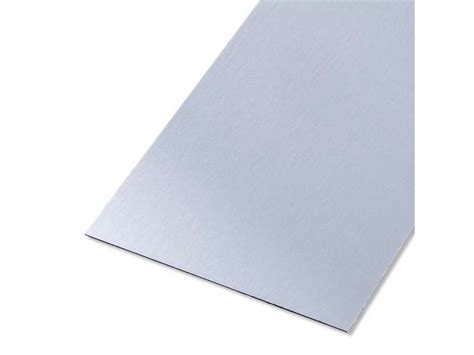 Tôle Aluminium Lisse Brossé Gris L 60 X L 100 Cm Ep 0 5 Mm