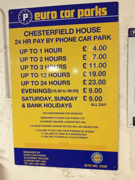 Chesterfield House Car Park - Parking in London | ParkMe