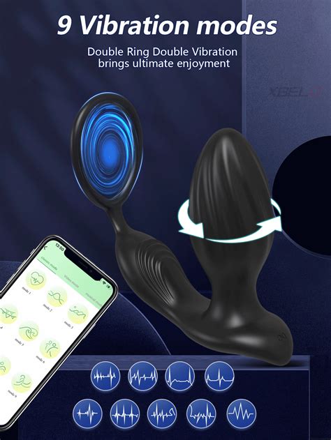 Vibrador Anal Con Enchufe Trasero Vibratorio Para Hombres Con Anillo De