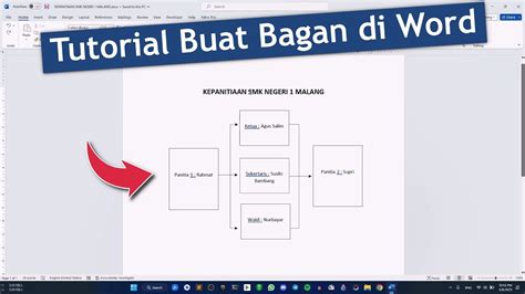 Cara Membuat Bagan Di Microsoft Word Youtube