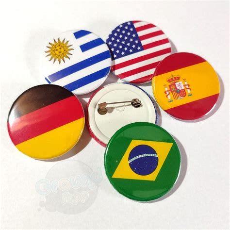 Bottons Bandeiras Pa Ses Boton Mundo Personalizados Broche Alfinete