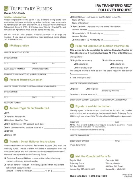 Fillable Online Asset Transfer Direct Rollover Authorization Form Fax