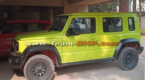 5 Door Maruti Suzuki Jimny New Spyshots Show The Zeta Trim Of The Off