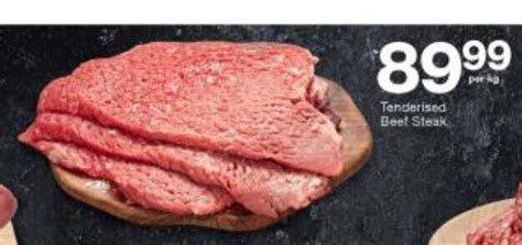 Tenderised Beef Steak Per Kg Offer At Checkers