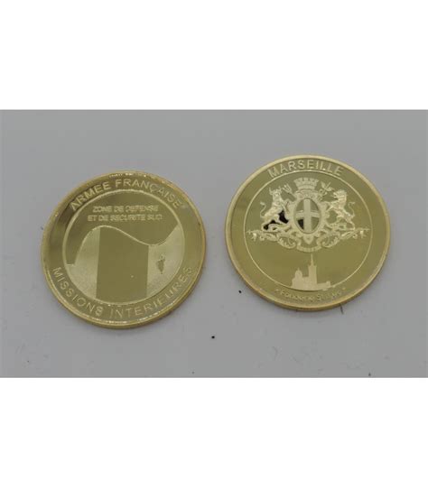 Pièce Coin Jeton Médaille VIGIPIRATE MARSEILLE souvenir coins challenge