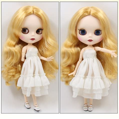 Liza Premium Custom Neo Blythe Mu Eca Con Cabello Rubio Piel Blanca