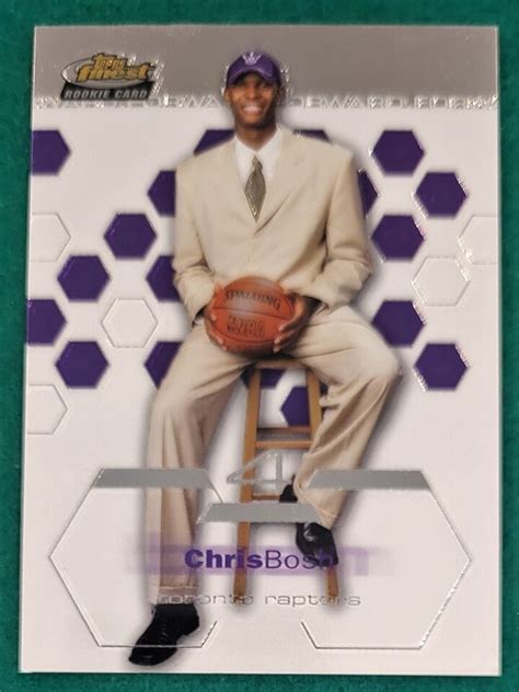 Topps Finest Rookie Chris Bosh Hof Ebay