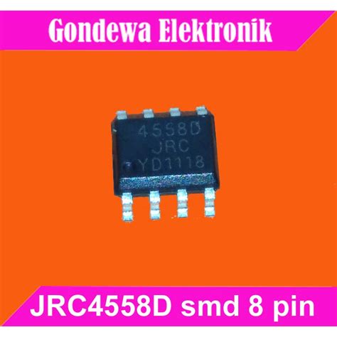 Jual JRC4558D JRC4558 4558D Smd 8 Pin Operational Amplifier Shopee