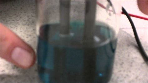 Electrolysis Of Copper Sulphate Youtube