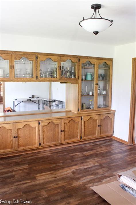 Dated Oak China Cabinet Makeover Average But Inspired