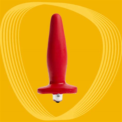 Plug Anal Vibro Interno Vermelho Sex Shop Online Vibra Comigo