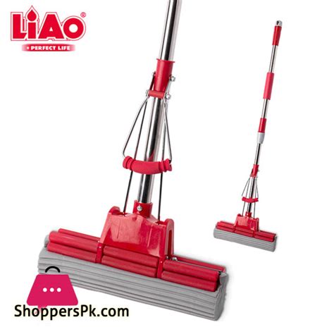 Buy Liao Stainless Steel Stick Pva Floor Mop Absorbent Sponge Squeeze Mop Cleaning Tool Home