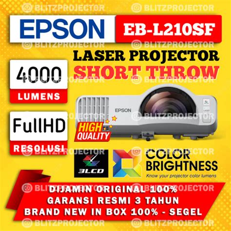 Jual Proyektor Epson Eb L Sf Ebl Sf Short Throw Laser Fullhd Resmi