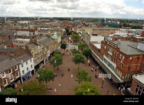 Elevated aerial view carlisle city centre hi-res stock photography and ...