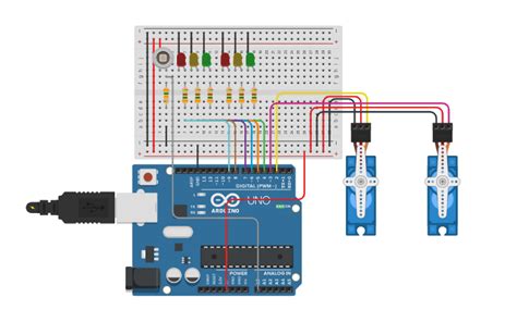 Circuit Design Proyecto De Sensores Y Actuadores Tinkercad