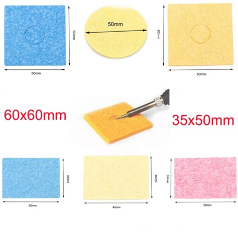 20pcs Electric Soldering Iron Cleaning Sponge High Temperature Solder