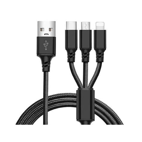 Cabo Universal Em Maxprint Micro Usb Tipo C Lightning Em Promo O