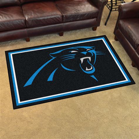 FanMats 6565 NFL Carolina Panthers 4 0 X 6 0 Rectangular Carpet