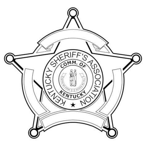 Kentucky Sheriff 5 Point Star Badge Vector Dxf Ai And Svg Etsy Israel