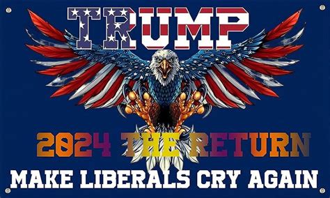 Trump Flags Double Sided 3ply Trump 2024 Take America Back Eagle Flag