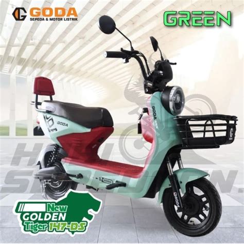 Sepeda Listrik Goda D Golden Tiger Electric E Bike Watt Lazada