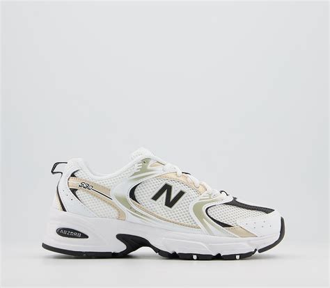 New Balance Mr530 Trainers White Gold Unisex Sports