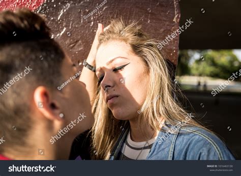 Lesbian Couple Enjoying Moment Stock Photo 1016463130 Shutterstock