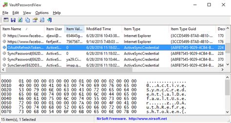 Vaultpasswordview Decrypt Windows Vault Passwords