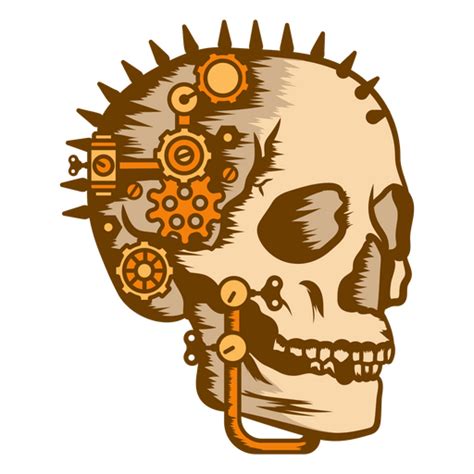 Steampunk Sch Del Mit Zahnr Dern Png Und Svg Design F R T Shirts