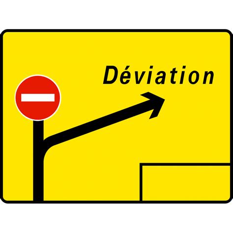 Panneau KD42E Déviation importante WPSignalisation