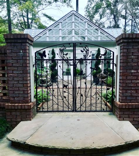 Double Iron Gate Large Garden Gate Decorate Gate. | Etsy