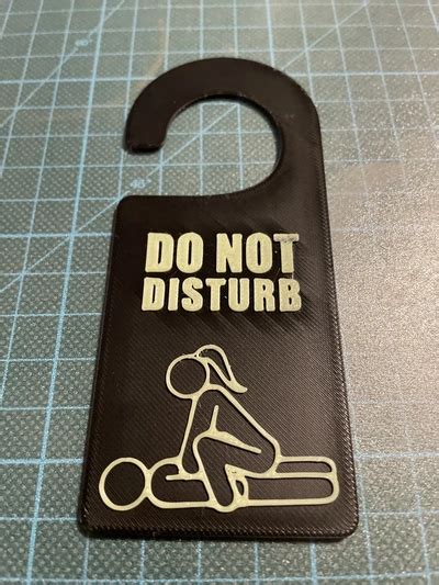 Do Not Disturb Door Hanger Sex By Technerd Makerworld