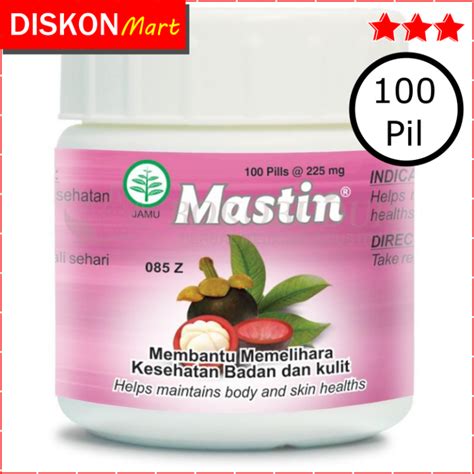 100 PIL JAMU MASTIN BOROBUDUR OBAT HERBAL KULIT MANGGIS XANTHONE UNTUK