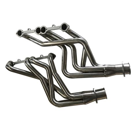 Small Block Sbc Long Tube Headers Stainless Steel Fits Chevy Truck