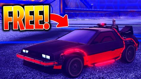 How To Get DELOREAN TIME MACHINE For FREE IN ROCKET LEAGUE YouTube