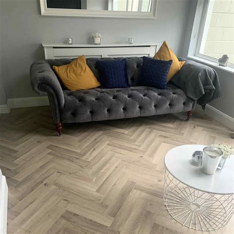 Mm Oak Greige Herringbone Tile Warehouse