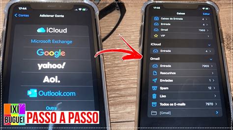 COMO ADICIONAR CONTA GMAIL HOTMAIL OU YAHOO NO IPHONE MAIL Como
