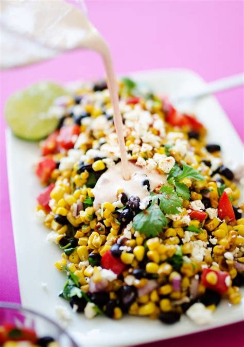 Mexican Street Corn Salad Recipe With Creamy Spiced Dressing