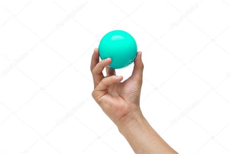 Hand Holding A Ball Stock Photo By Weerapat